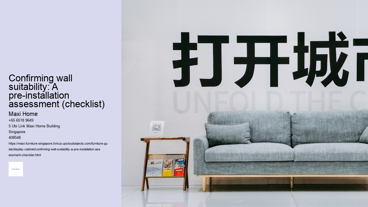 Confirming wall suitability: A pre-installation assessment (checklist)