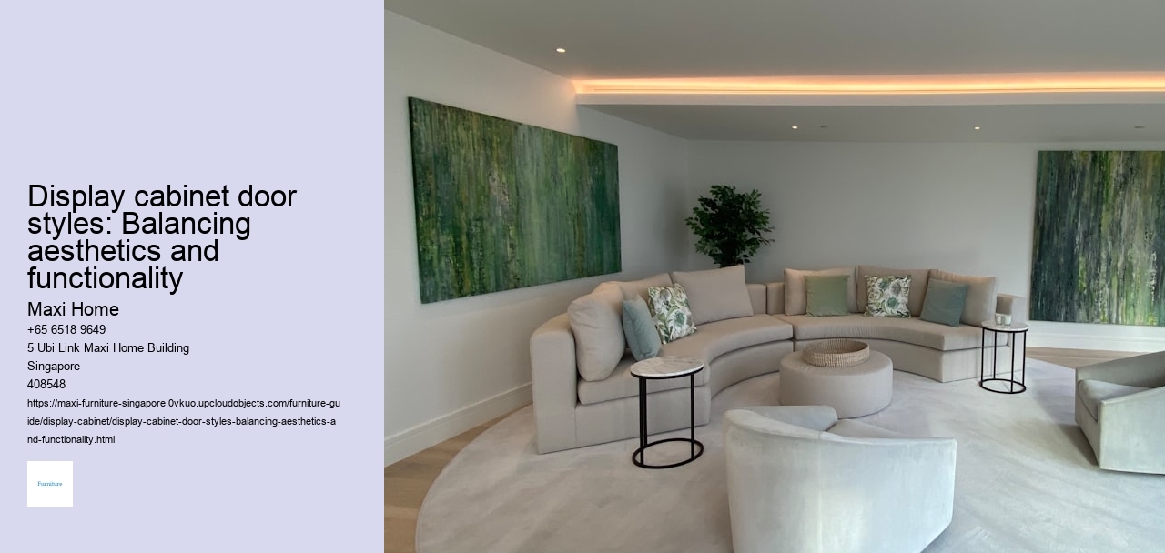 Display cabinet door styles: Balancing aesthetics and functionality