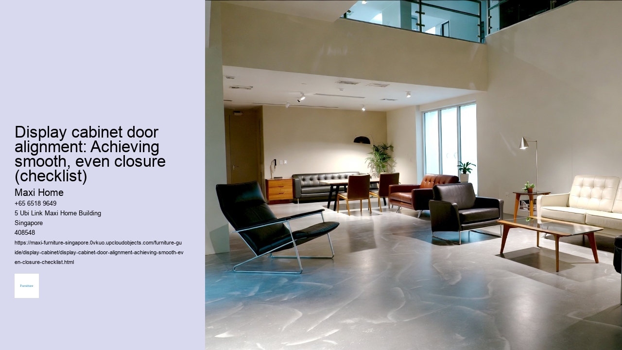 Display cabinet door alignment: Achieving smooth, even closure (checklist)