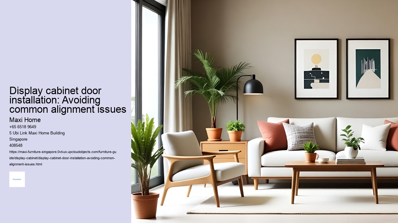 Display cabinet door installation: Avoiding common alignment issues