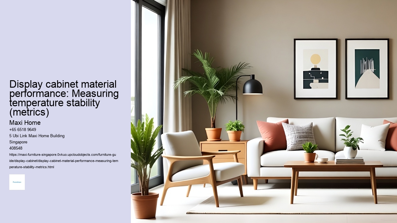 Display cabinet material performance: Measuring temperature stability (metrics)