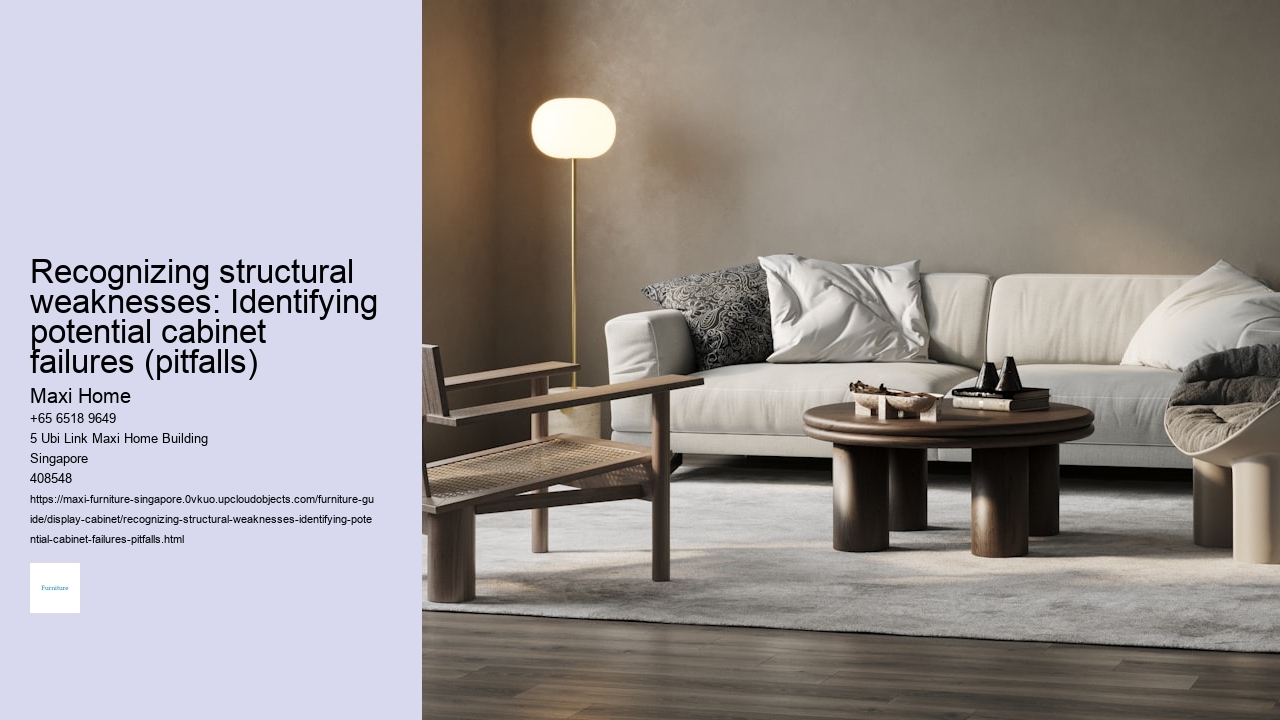 Recognizing structural weaknesses: Identifying potential cabinet failures (pitfalls)