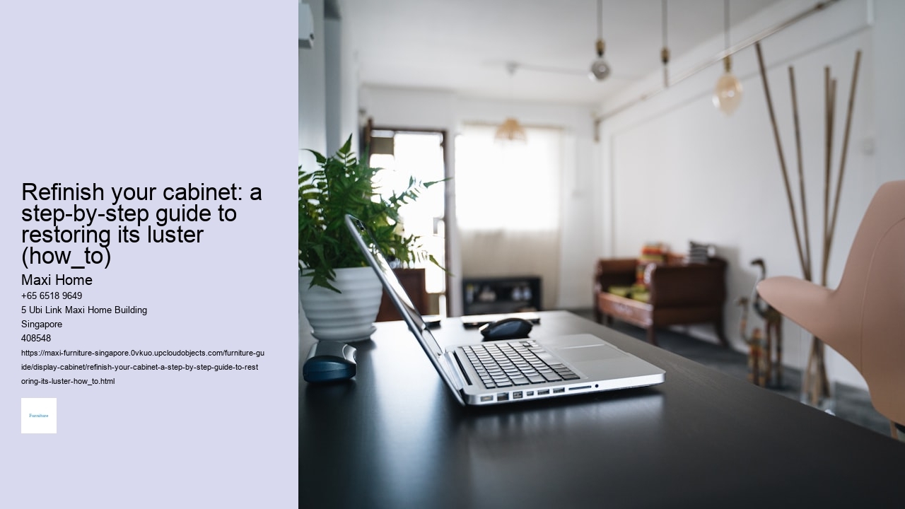 Refinish your cabinet: a step-by-step guide to restoring its luster (how_to)