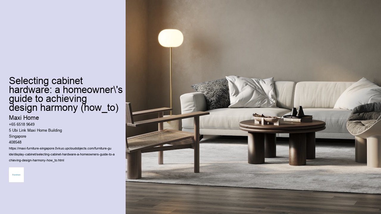 Selecting cabinet hardware: a homeowner's guide to achieving design harmony (how_to)