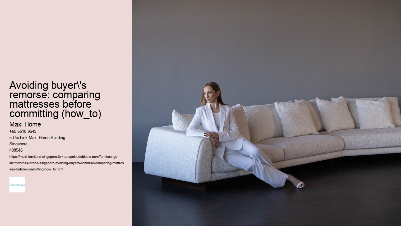 Avoiding buyer's remorse: comparing mattresses before committing (how_to)