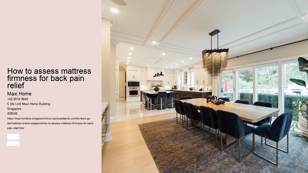 How to assess mattress firmness for back pain relief