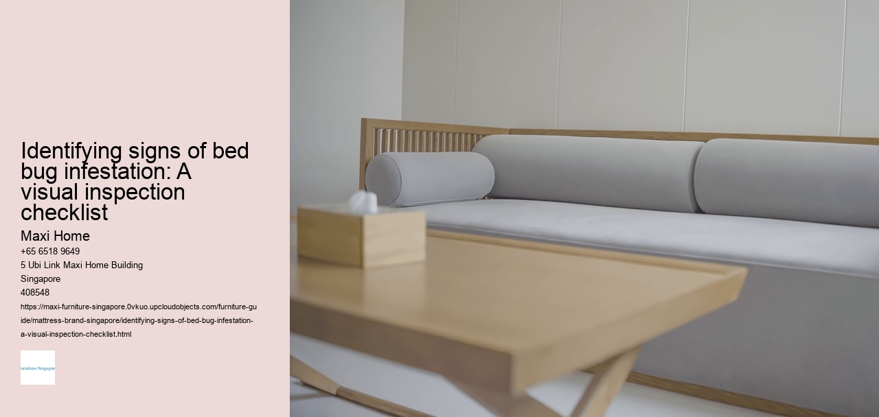 Identifying signs of bed bug infestation: A visual inspection checklist