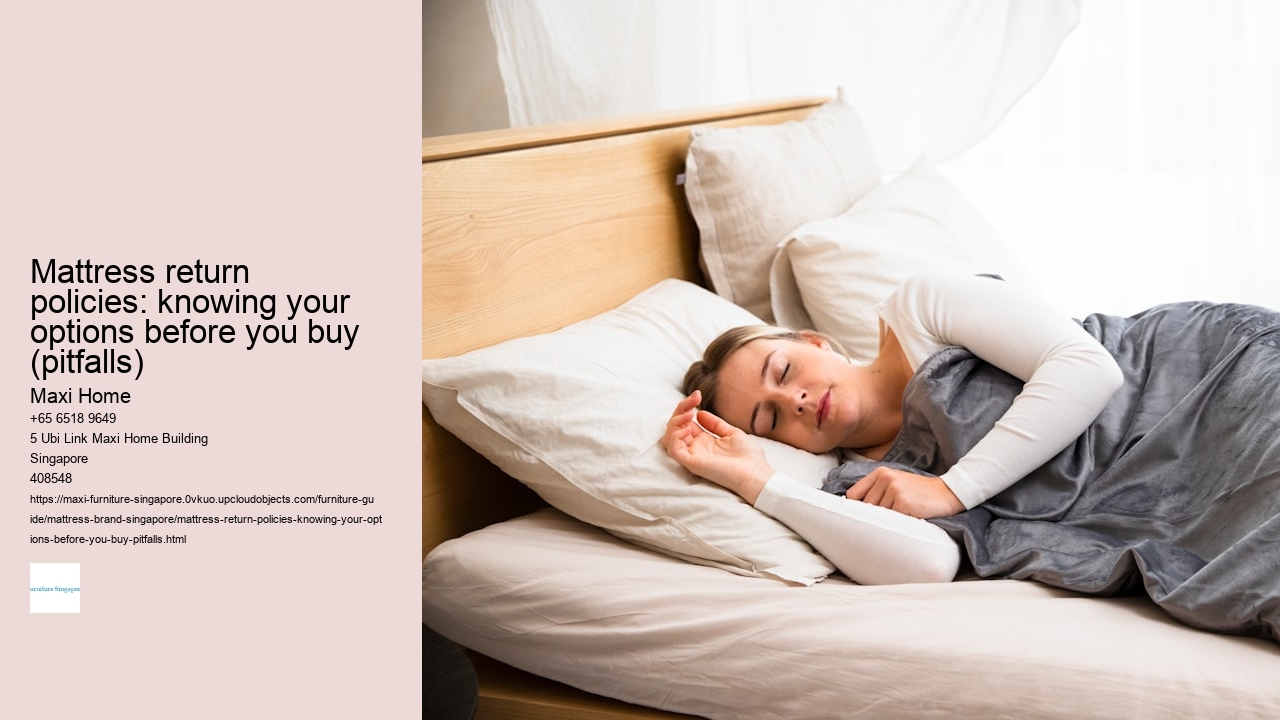 Mattress return policies: knowing your options before you buy (pitfalls)