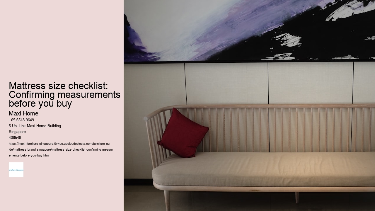 Mattress size checklist: Confirming measurements before you buy