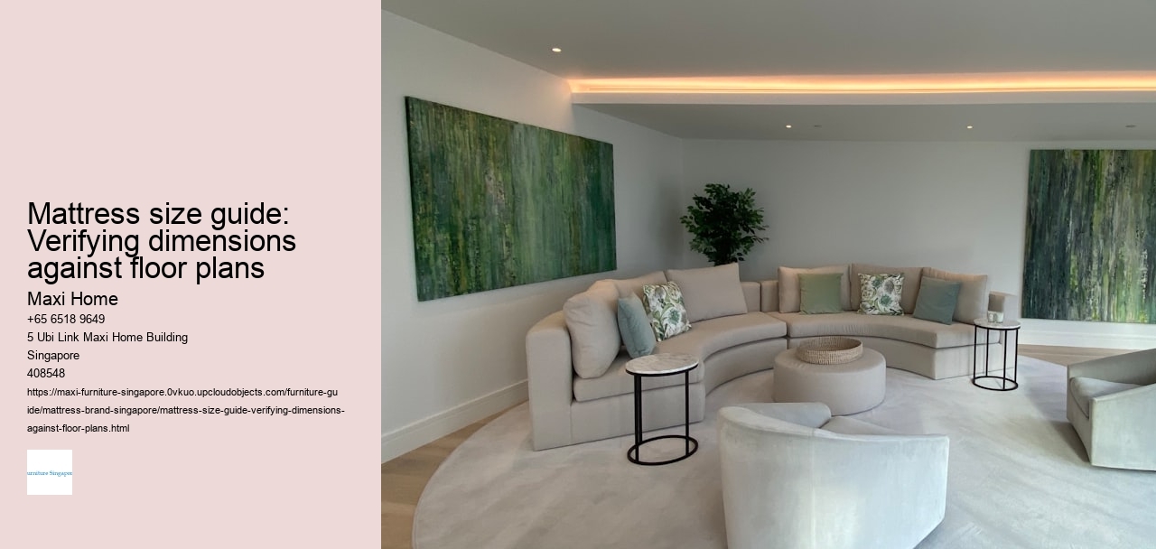 Mattress size guide: Verifying dimensions against floor plans