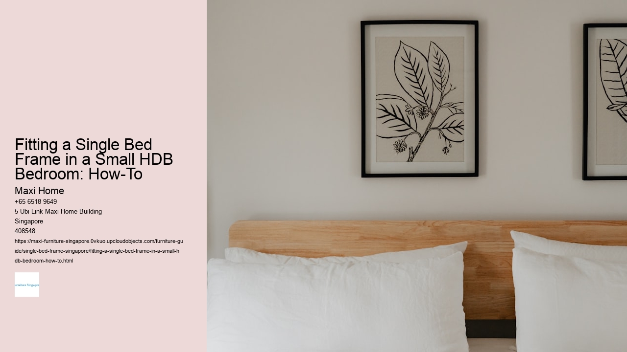 Fitting a Single Bed Frame in a Small HDB Bedroom: How-To
