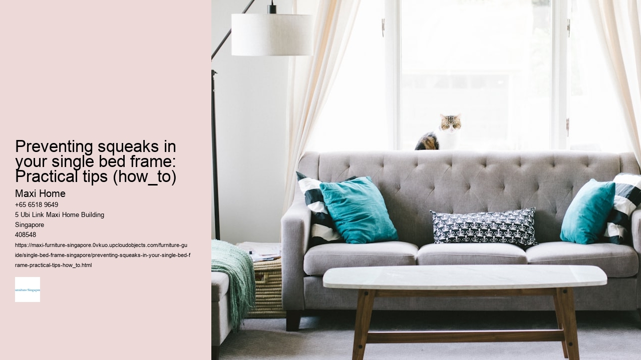 Preventing squeaks in your single bed frame: Practical tips (how_to)