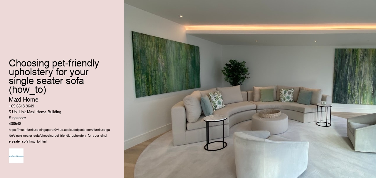 Choosing pet-friendly upholstery for your single seater sofa (how_to)