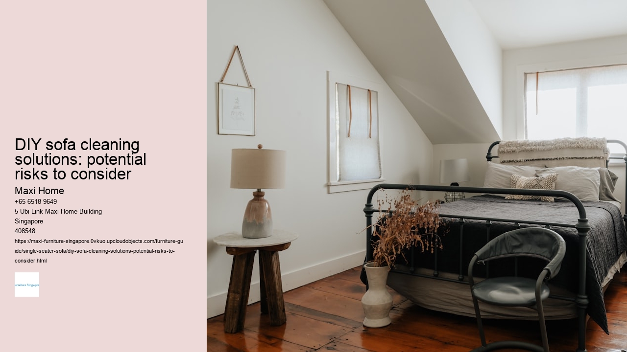 DIY sofa cleaning solutions: potential risks to consider