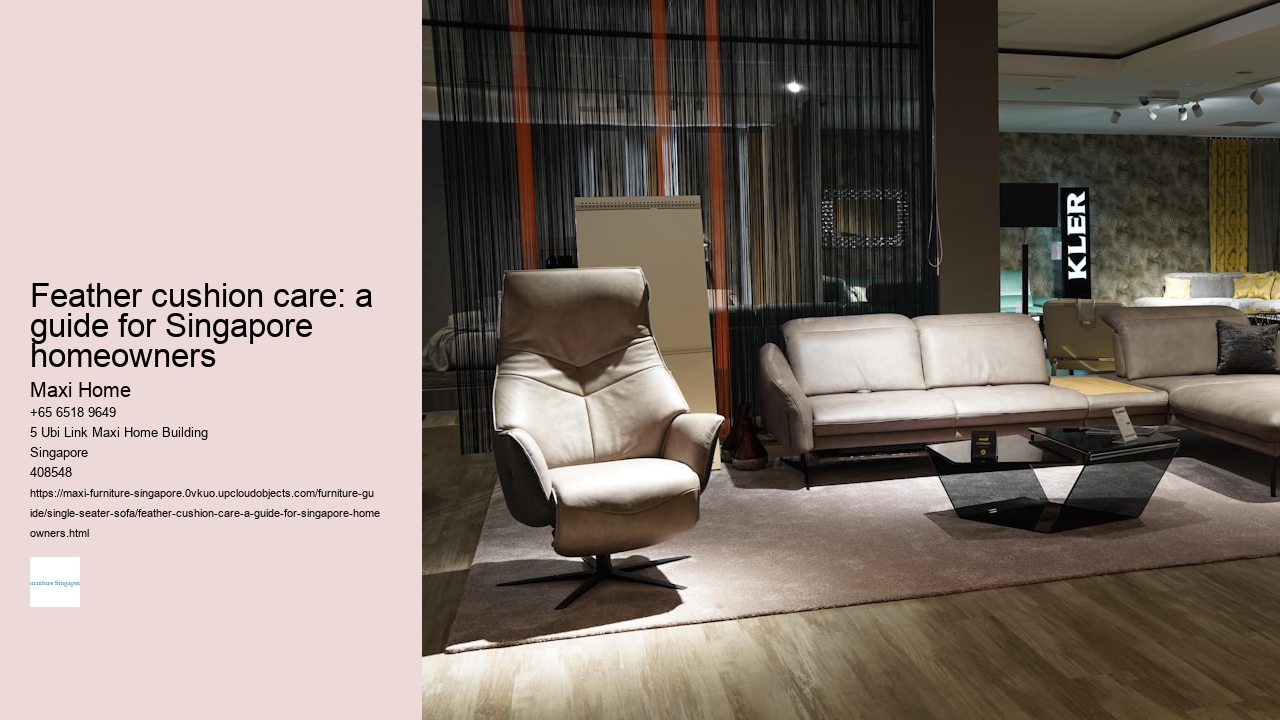 Feather cushion care: a guide for Singapore homeowners