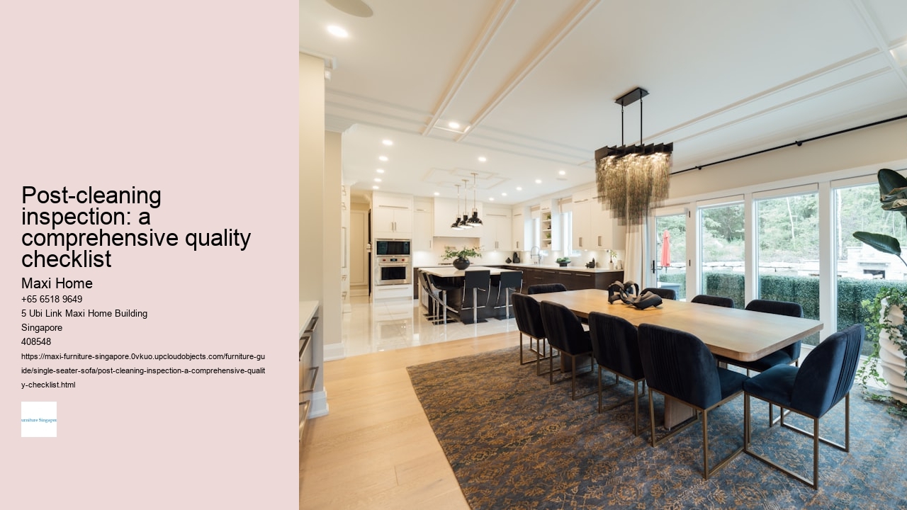 Post-cleaning inspection: a comprehensive quality checklist