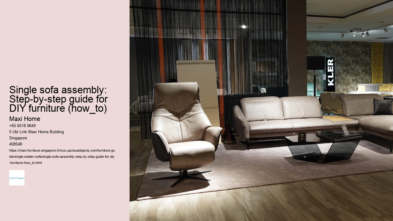 Single sofa assembly: Step-by-step guide for DIY furniture (how_to)