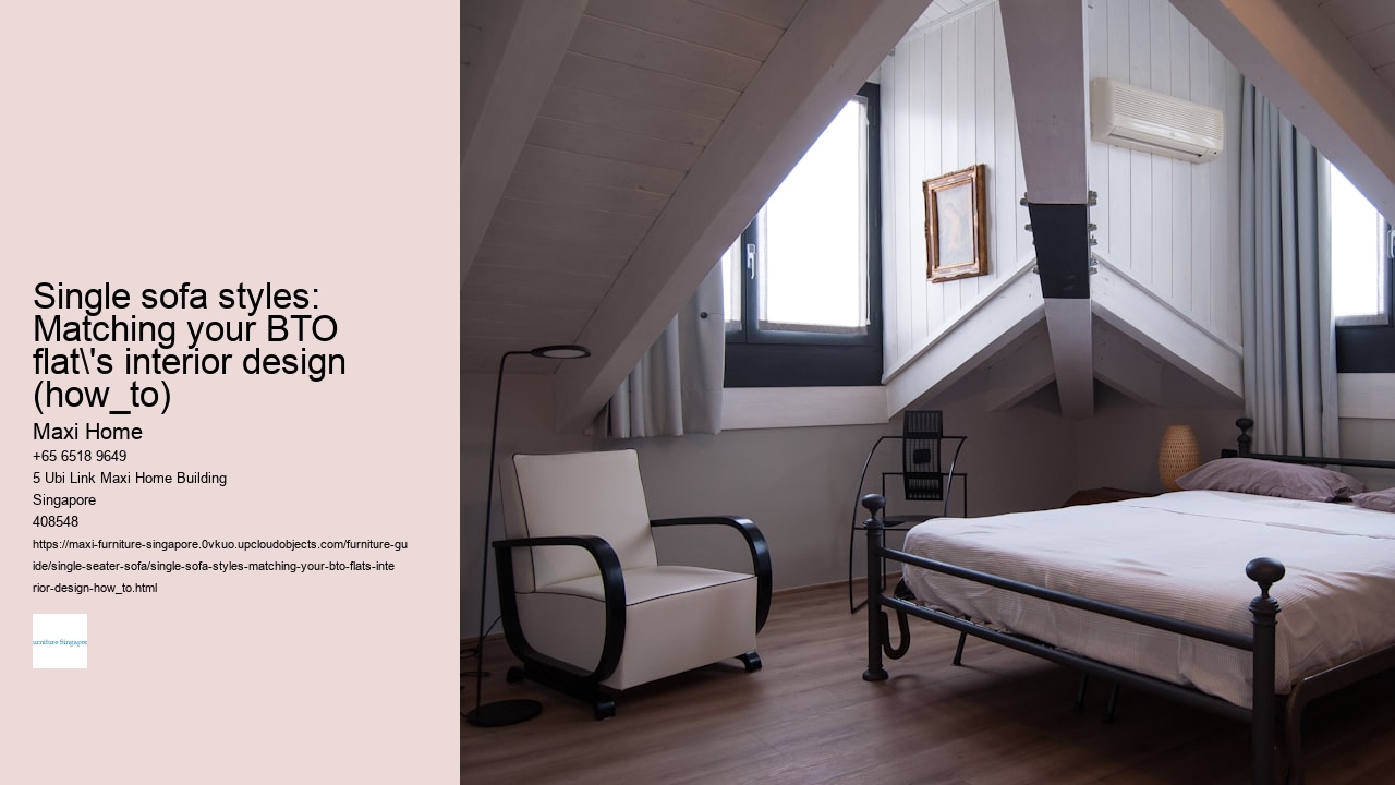 Single sofa styles: Matching your BTO flat's interior design (how_to)