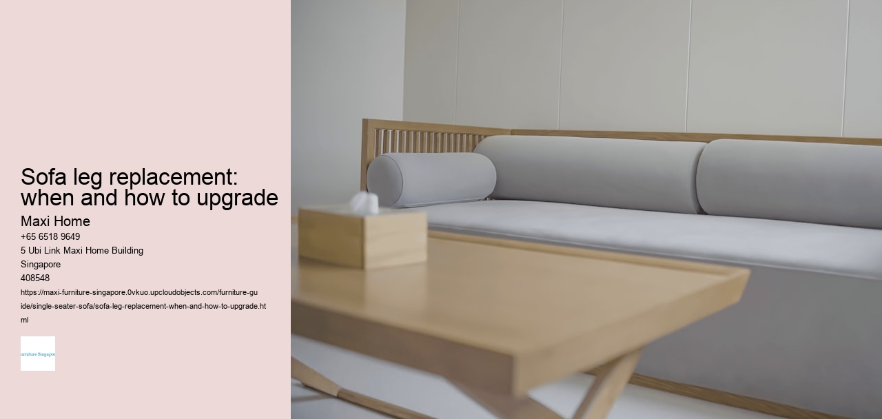 Sofa leg replacement: when and how to upgrade